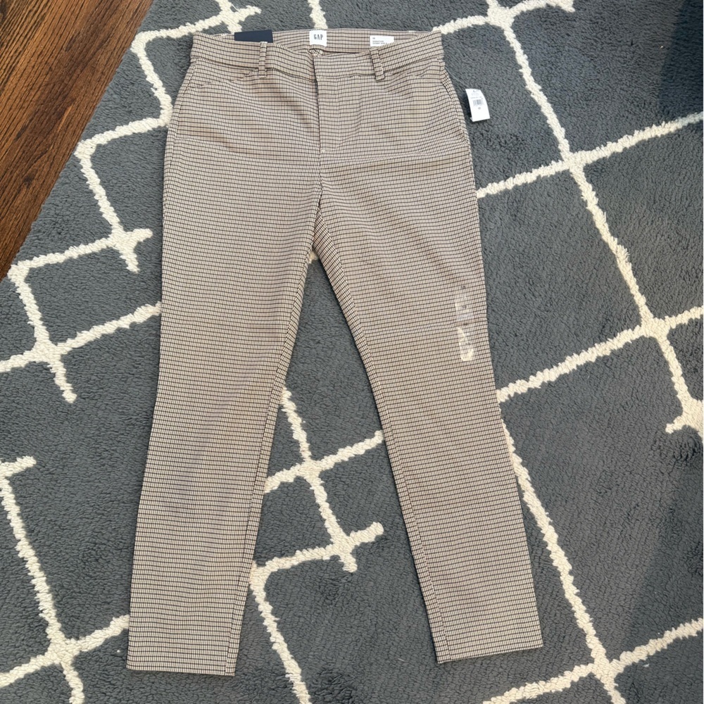 GAP Houndstooth Skinny Ankle Pants